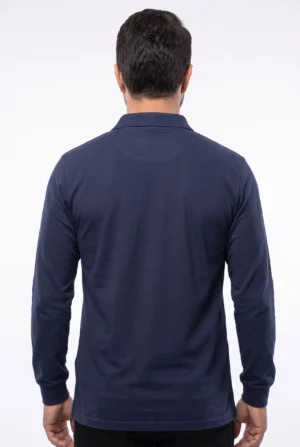 Alternative view of Lacivert Polo Yaka Sweatshirt